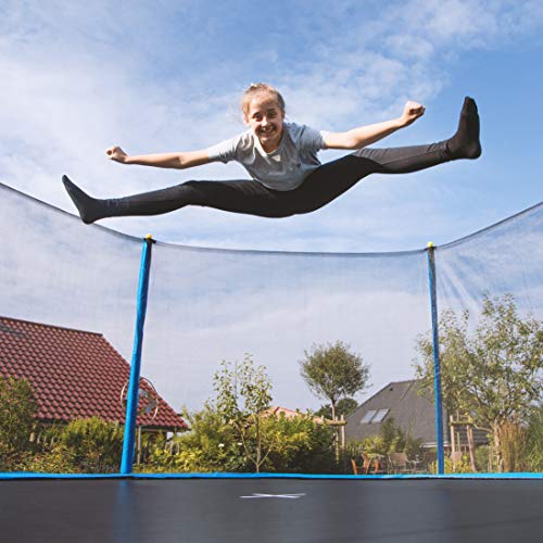 Ultrasport Cama elástica de jardín Uni-Jump Trampolín Infantil, certificación Intertek GS, con Superficie de Salto, Red de Seguridad, Unisex Niños, Azul, 183 cm