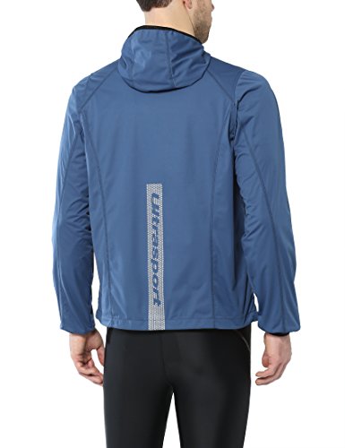 Ultrasport Chaqueta multifuncional de hombre Endy con Ultraflow 3.000, ligera y transpirable; por este motivo, ideal como chaqueta de correr, de entrenamiento o de ciclismo, impermeable y resistente al viento, Azul, 2XL