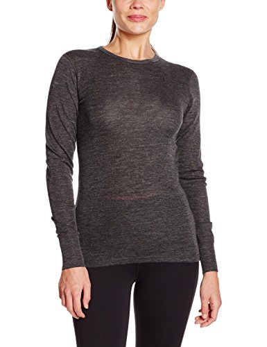 Ultrasport Pure Maglietta Camiseta Interior Funcional, Mujer, Negro, S