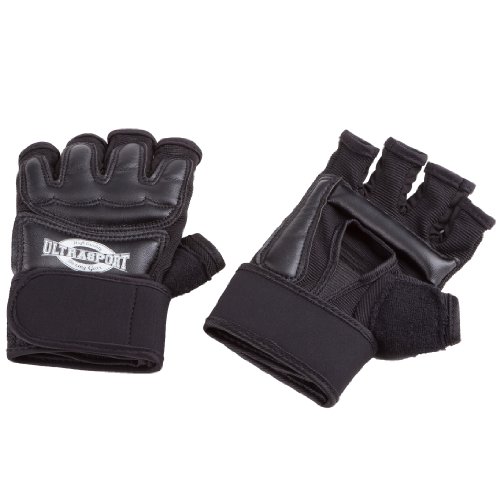 Ultrasport Serie Gear Ultra Guantes de Boxeo, Unisex, Negro, XL