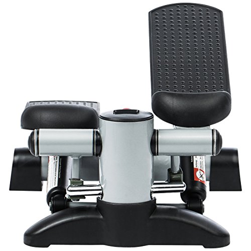 Ultrasport Up-Down-Stepper, stepper incl. ordenador de entrenamiento con muchas funciones, entrenamiento de fitness en casa, swing stepper para el entrenamiento de piernas y glúteos