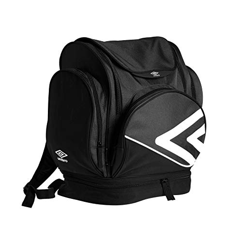 UMBRO 30614U-090 Mochila, Hombres, Negro/Blanco, Talla Única