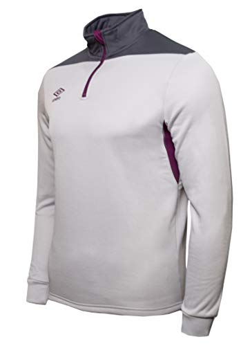 UMBRO Core Training Half Zip Top Sudadera, Hombre, Gris, M