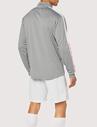 UMBRO Covadonga Training Sweat Sudadera De Entrenamiento, Hombre, Gris y Fucsia, XL