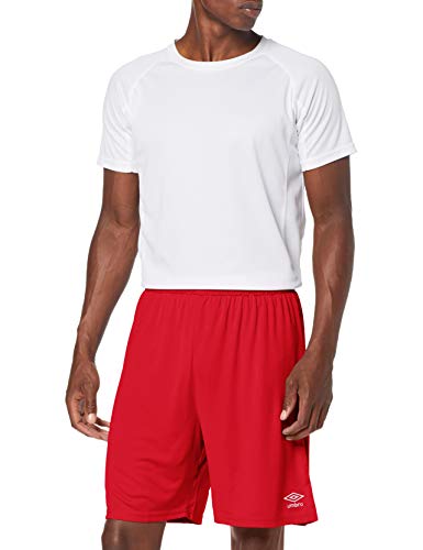 UMBRO King Pantalón de fútbol, Hombre, Rojo, M