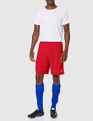 UMBRO King Pantalón de fútbol, Hombre, Rojo, M