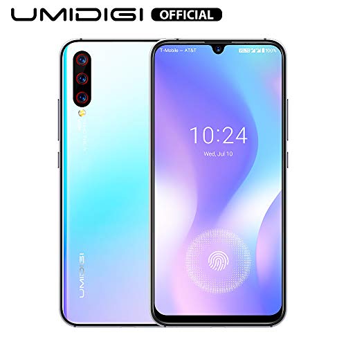 UMIDIGI X Smartphone con Pantalla AMOLED de 6,35" Teléfono Móvil 128GB Cámara Triple AI de 48MP Escáner de Huellas Digitales en Pantalla Batería 4150 mAh Android 9 Teléfono Versión Global[Azul]