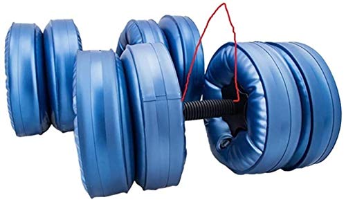 Un par de Nueva flexible Agua mancuernas Heavey peso de la pesa de gimnasio casa de ejercicios, equipado for el culturismo Negro (Color: azul, tamaño: 20-25KG par de pesas), Tamaño Nombre: 15-20KG par