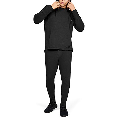 Under Armour Accelerate Off-Pitch Hoodie Sudadera con Capucha, Hombre, Negro (Black/Black/Metallic Black 001), M