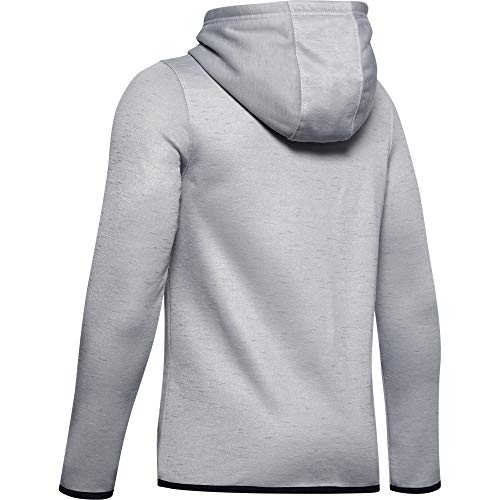 Under Armour Armour Fleece Parte Superior del Calentamiento, Niños, Gris, YXL