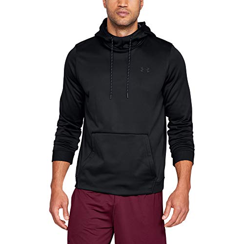 Under Armour Armour Fleece Po Hoodie Sudadera, Hombre, Negro (Black/Black 001), L