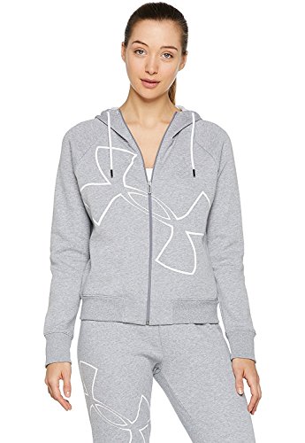 Under Armour Big Logo WM FZ Hoodie Sudadera, Mujer, Gris (035), S