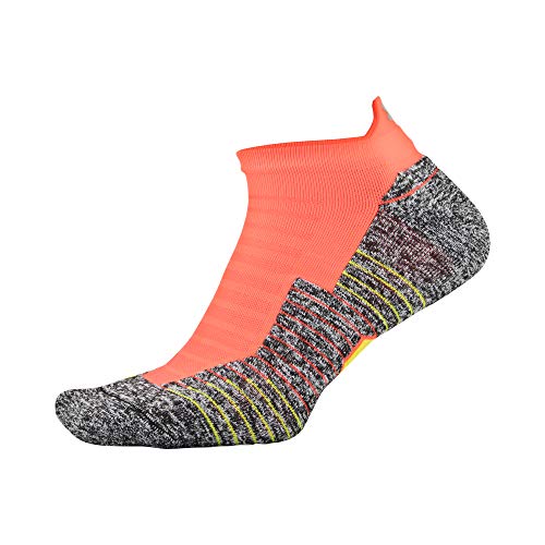 Under Armour Calcetines correr, unisex, 1 par, Calcetines Run Cushion No Show Tab, 1 par, Unisex adulto Hombre, color Naranja Afterburn., tamaño Shoe Size: Mens 4-8, Womens 6-9