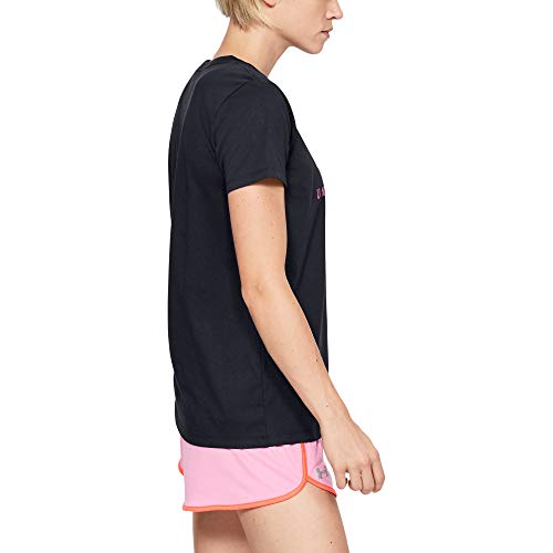 Under Armour Camiseta de Manga Corta UA Graphic Sportstyle Classic Camisa, Black, SM para Mujer