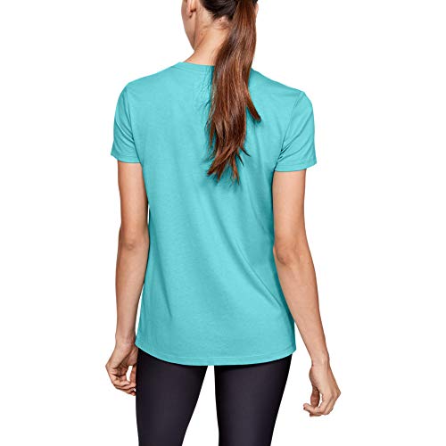 Under Armour Camiseta de Manga Corta UA Graphic Sportstyle Classic Camisa, Blue, LG para Mujer