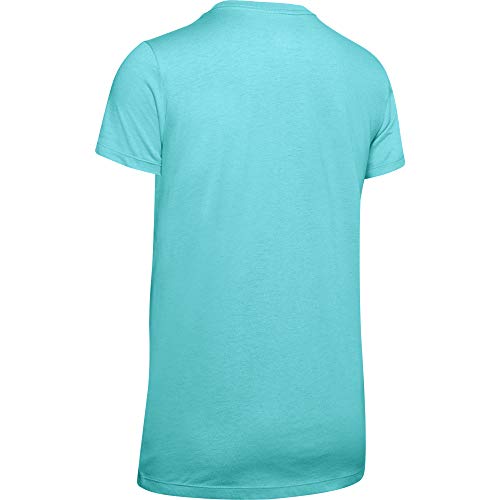 Under Armour Camiseta de Manga Corta UA Graphic Sportstyle Classic Camisa, Blue, LG para Mujer