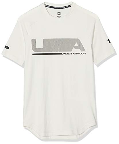 Under Armour Camiseta de Manga Corta UA Unstoppable Move Camisa, Summit White, XS Hombre