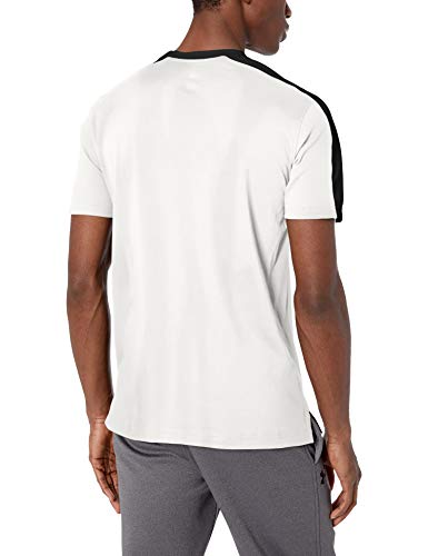 Under Armour Camiseta de Manga Corta UA Unstoppable Striped Camisa, Onyx White, XL Hombre