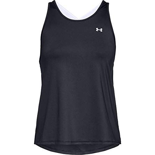 Under Armour Camiseta sin Mangas UA Armour Sport Camisa, Black, XS para Mujer