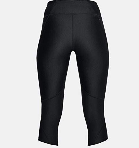 Under Armour Capri Armour Fly Fast Pantalones Deportivos para Mujeres, Pantalones Transpirables, Mallas Deportivas de compresión ultraligeras, Black/Black/Reflective (001), MD