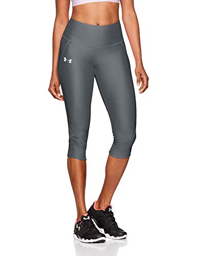 Under Armour Capri Armour Fly Fast Pantalones Deportivos para Mujeres, Pantalones Transpirables, Mallas Deportivas de compresión ultraligeras, Pitch Gray/Pitch Gray/Reflective (012), XS