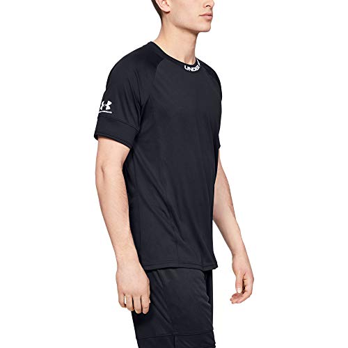 Under Armour Challenger III Training Top Transpirable para Hacer Deporte, Camiseta para Hombre, Negro, LG