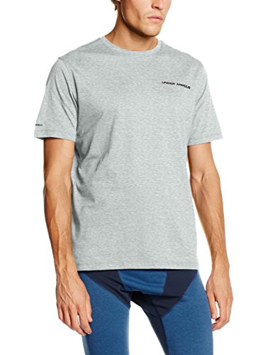 Under Armour Charged Cotton SS T Camiseta, Men, Gris Claro True Gray Heather, S