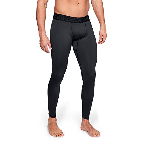 Under Armour Coldgear Leggings, Hombre, Negro (Black/Charcoal 001), M