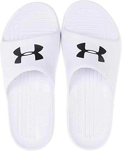 Under Armour Core Pth Slides 3021286-100, Zapatos de Playa y Piscina Unisex Adulto, Blanco (White 3021286/100), 44 EU