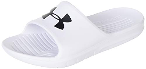 Under Armour Core Pth Slides 3021286-100, Zapatos de Playa y Piscina Unisex Adulto, Blanco (White 3021286/100), 44 EU