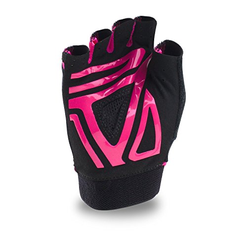 Under Armour CS Flux Training Guantes, Mujer, Black/Tropic Pink/White, L