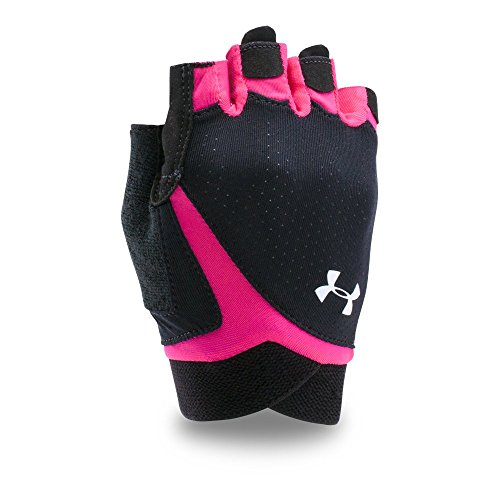 Under Armour CS Flux Training Guantes, Mujer, Black/Tropic Pink/White, L