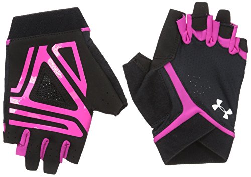 Under Armour CS Flux Training Guantes, Mujer, Black/Tropic Pink/White, L