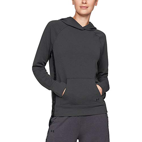 Under Armour Featherweight Fleece Hoody Sudadera con Capucha, Mujer, Negro (Black/Black/Tonal 001), XL