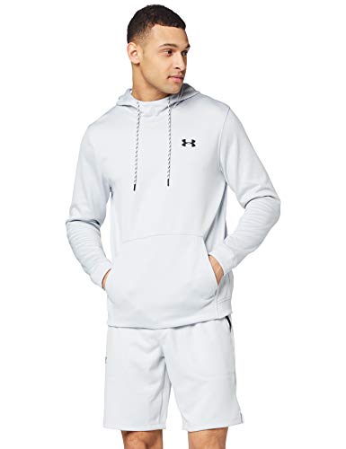 Under Armour Fleece PO Men's Pullover Hoodie Sudadera con Capucha Ancha, Ropa Deportiva Transpirable y elástica para Hombre, Hombre, Gris, XL