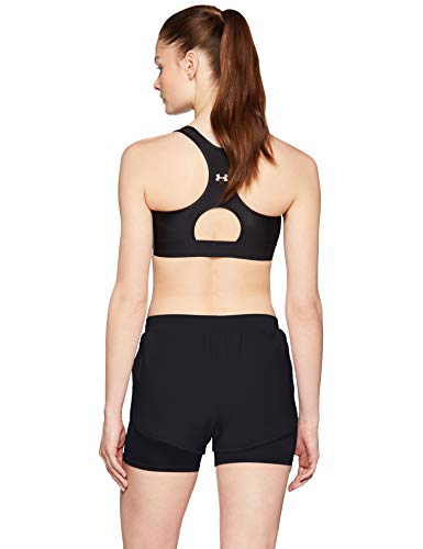 Under Armour Fly by Mini 2-In-1 Pantalón Corto, Mujer, Negro (Black/Black/Reflective 001), XS
