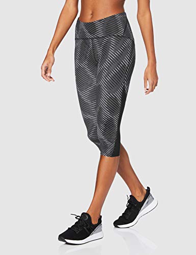 Under Armour Fly Fast Printed Speed Capri, Mujer, Negro, MD
