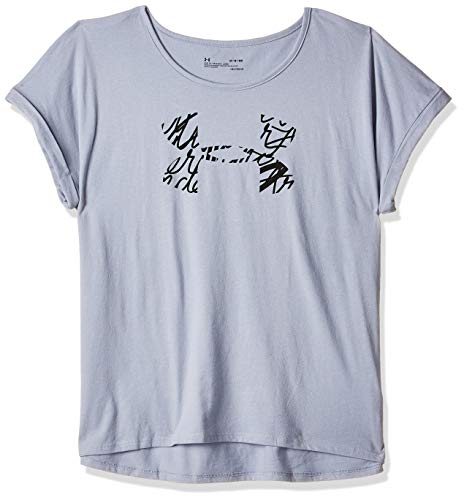 Under Armour Graphic Script Logo Fashion SSC Camisa Manga Corta, Mujer, Azul, MD