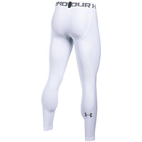 Under Armour Heatgear 2.0 Leggings, Hombre, Blanco, XL