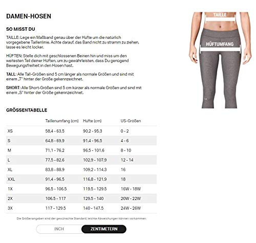 Under Armour Heatgear Armour Capri Pantalones Deportivos para Mujeres, Pantalones Transpirables, Mallas Deportivas Muy Ligeras con Corte de compresión, Black/Black/Metallic Silver (001), SM