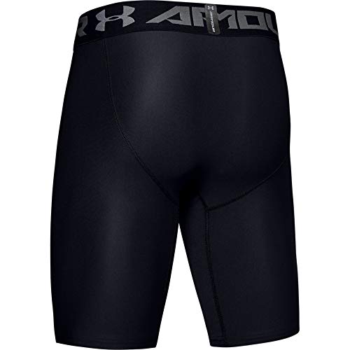 Under Armour Heatgear Long Compression Pantalón De Compresión, Hombre, Negro (Black/Graphite 001), M