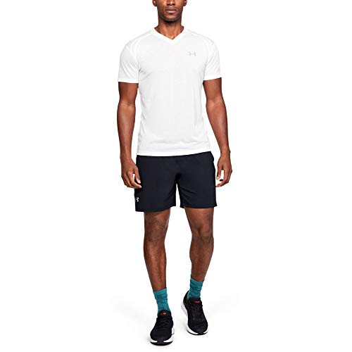 Under Armour Launch SW Short Pantalones, Hombre, Negro (Black/Black/Reflective 001), L