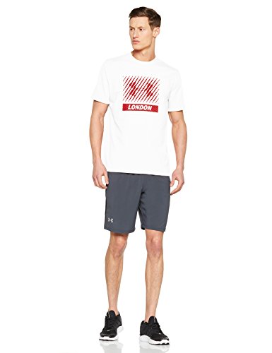 Under Armour London Big Logo SS T Camiseta de Manga Corta, Hombre, Blanco (100), L