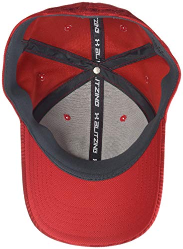 Under Armour Men's Printed Blitzing 3.0 Gorra, Hombre, Rojo (Barn/Barn/Aruba Red 633), M/L