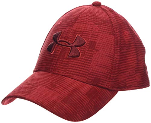 Under Armour Men's Printed Blitzing 3.0 Gorra, Hombre, Rojo (Barn/Barn/Aruba Red 633), M/L