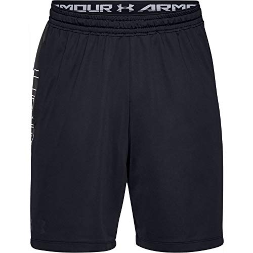 Under Armour Mk1 Short Wordmark Pantalón Corto, Hombre, Negro (Black/Jet Gray 001), M