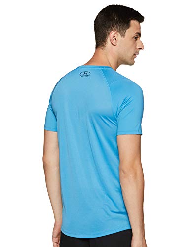 Under Armour Mk1 SS Q2 Printed Camiseta, Hombre, Azul (Ether Blue/Academy 452), M