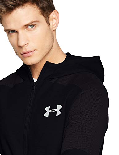 Under Armour Move Light Graphic FZ - Sudadera, Hombre, Negro (Black/White 003) M