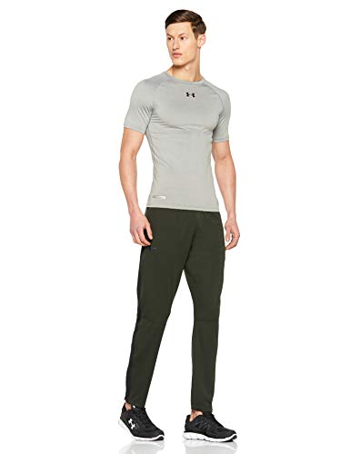 Under Armour Pantalones de chándal Sportstyle Pique para hombre, verde (Artillery Green / Stealth Grey), SM