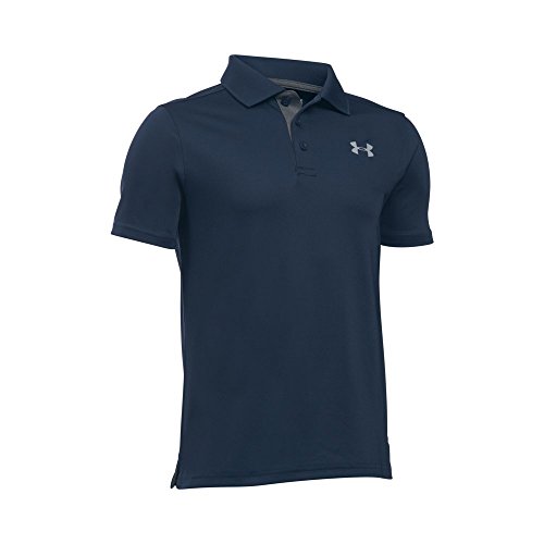 Under Armour Performance Polo Camiseta, Niños, Azul (Academy/Carbon Heather/Steel 408), M